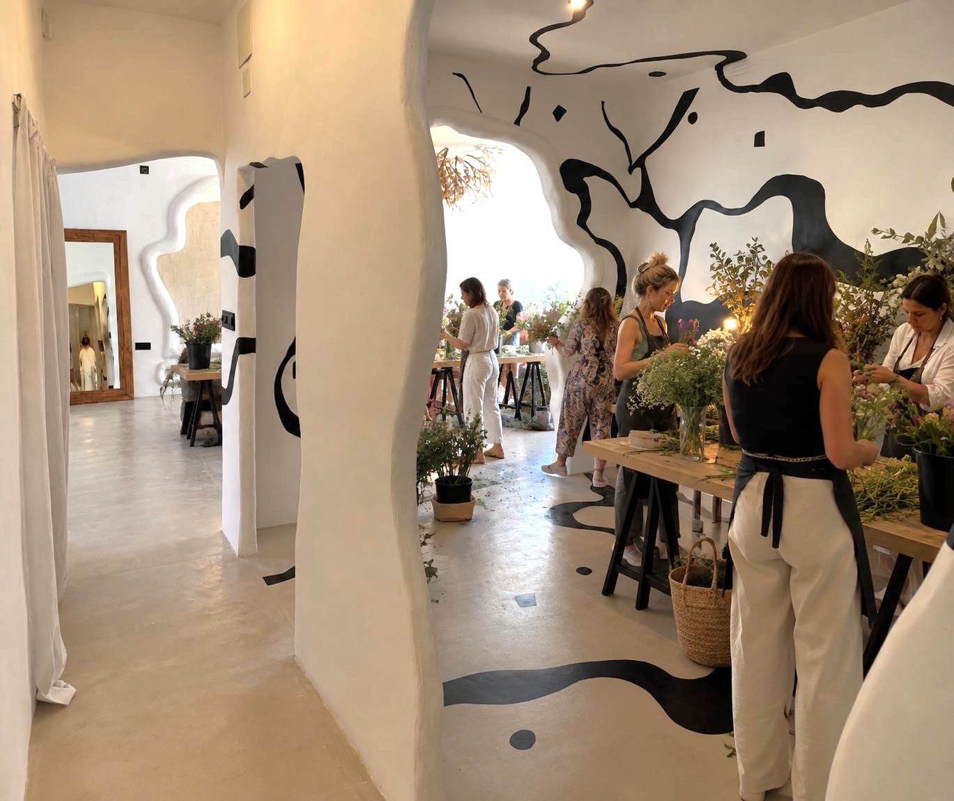 Workshop de flores en Club Palaish